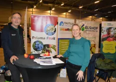 Ook onderdeel van het Bioplein waren Harold Oltheten en Petra Koster van Prisma Fruit. Zij vertegenwoordigen de biologische fruittelers